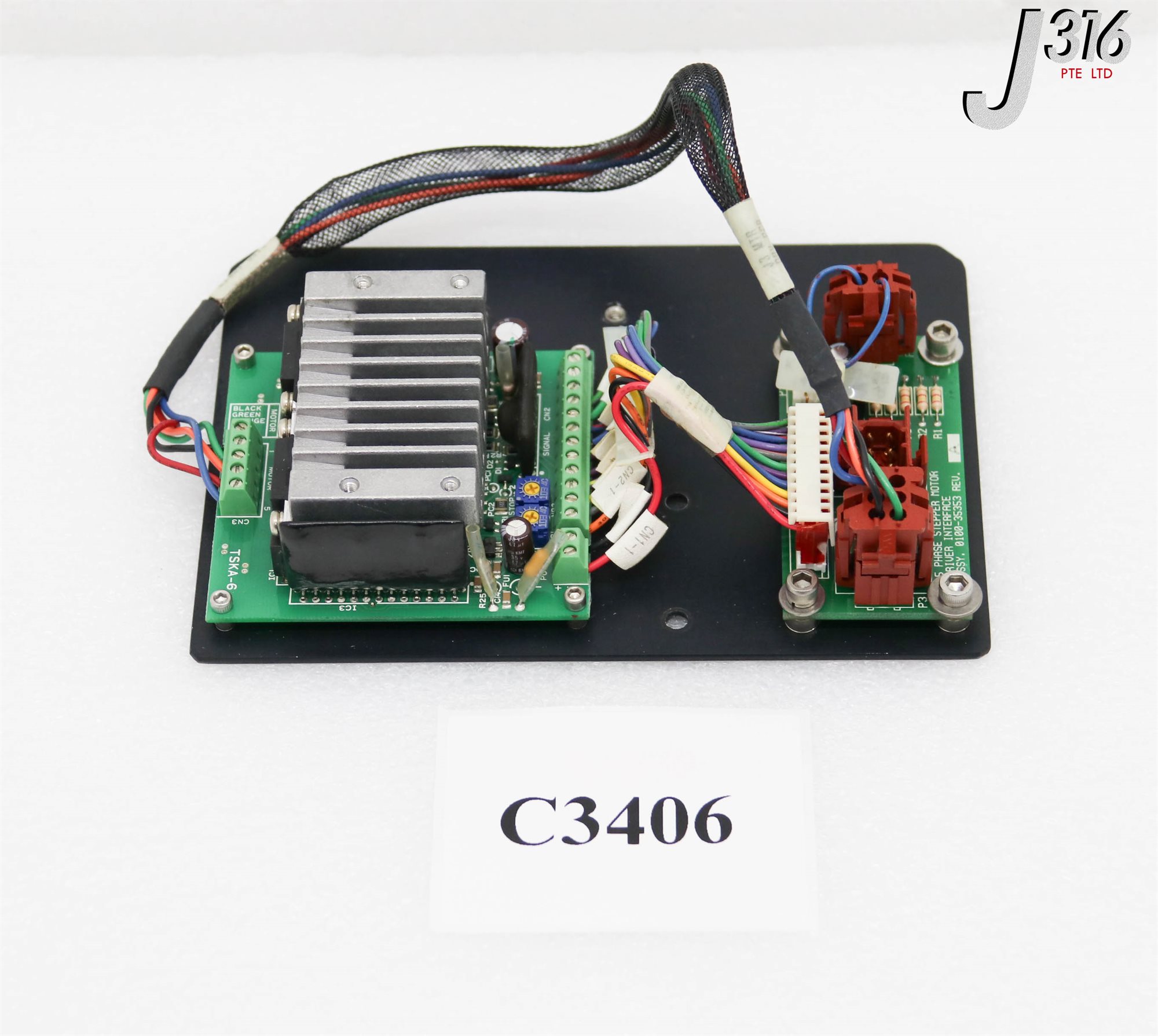 もりC C3406 ORIENTAL MTR PCB ASSY. 5-PHASE DRIVER W/ 0100-35353 CSD5814N